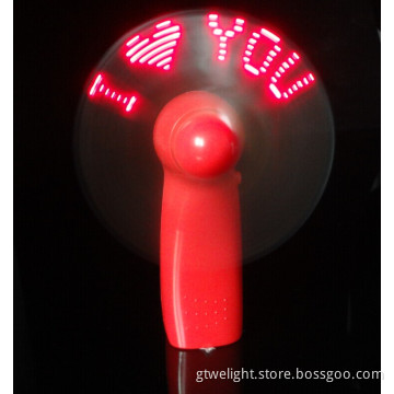 LED Flashing Mini Fan Powered by 3AA Battery